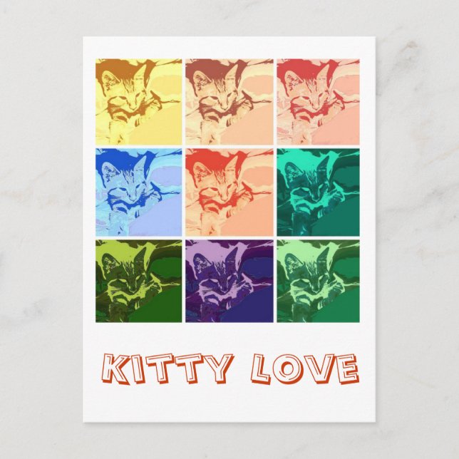 Postal Naranja Tabby Kitten (Anverso)