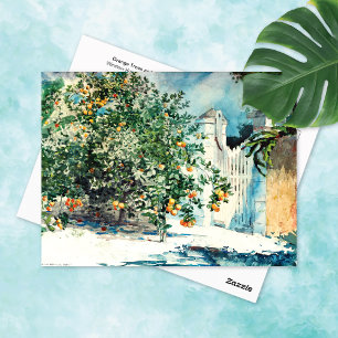 Postal Naranja Tree Gate Nassau Winslow Homer