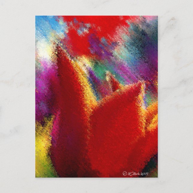Postal Naranja Tulip (Anverso)