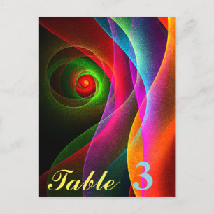 Postal Naranja Verde Rojo Patrón de arte abstracto modern