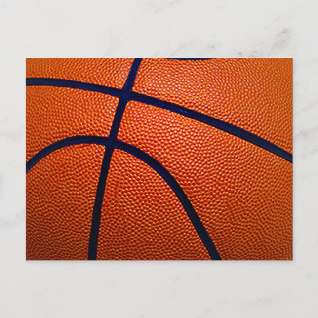 Postal Naranja y baloncesto negro (Anverso)