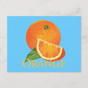 Postal Naranja y Naranja Slice