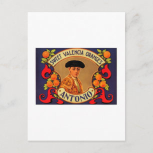 Postal Naranjas de Antonio Sweet Valencia