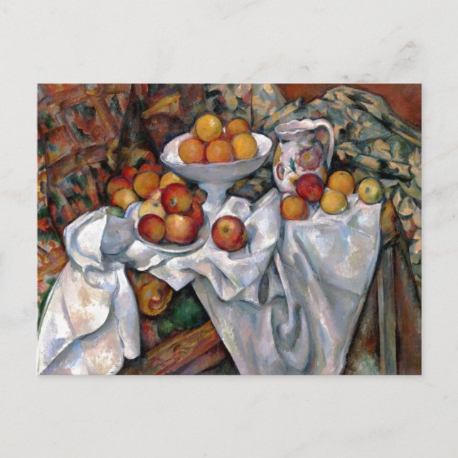 Postal Naranjas de la vida: Paul Cezanne Pining Art (Anverso)