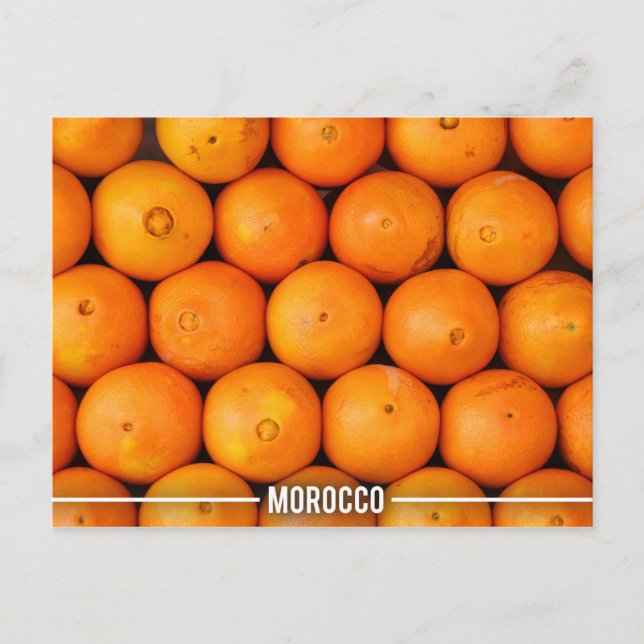 Postal Naranjas en Marrakesh Marruecos (Anverso)