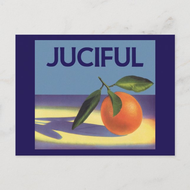 Postal Naranjas juiciosos (Anverso)