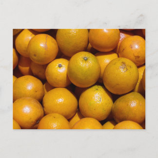 Postal Naranjas naranja del mercado de fruta de Florida