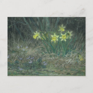 Postal Narcisos y violetas, c.1867