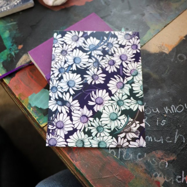 Postal Narrador de flores de Rainbow Daisy primavera (Subido por el creador)