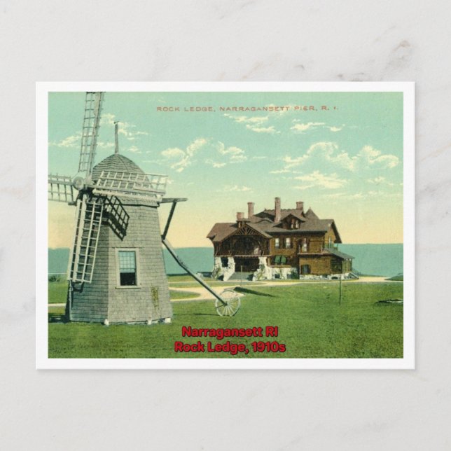 Postal Narragansett RI View 1910 (Anverso)