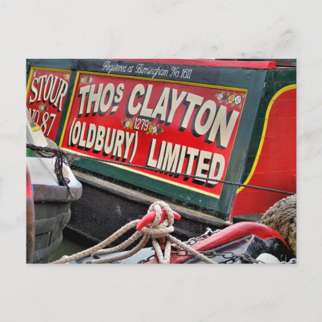 POSTAL NARROWBOATS (Anverso)