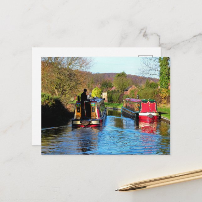 POSTAL NARROWBOATS (Anverso/Reverso In Situ)