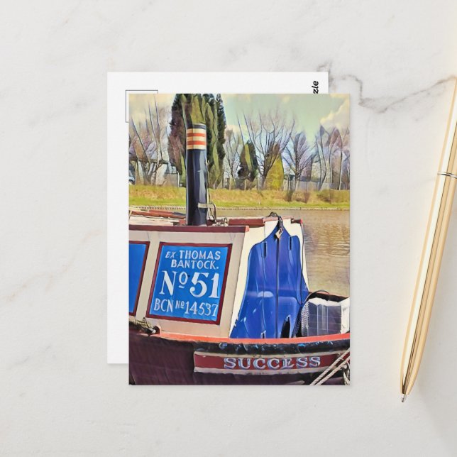 POSTAL NARROWBOATS (Anverso/Reverso In Situ)
