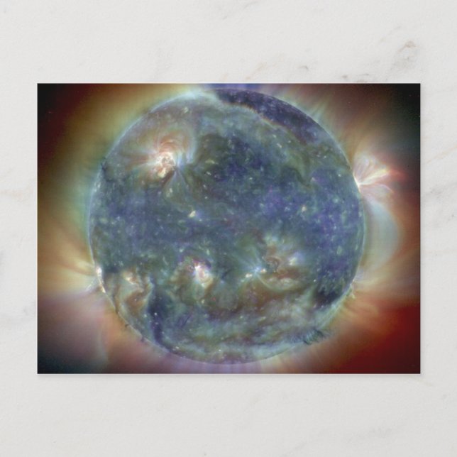 Postal NASA solar ultravioleta extrema (Anverso)