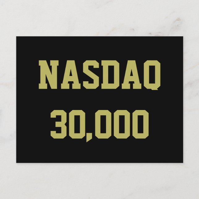 Postal NASDAQ 30000 Stock Market Celebration (Anverso)