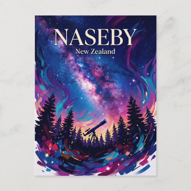 Postal Naseby Nueva Zelanda (Anverso)
