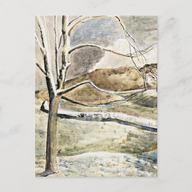 Postal Nash - Moonrise sobre Cleeve Hill (Anverso)