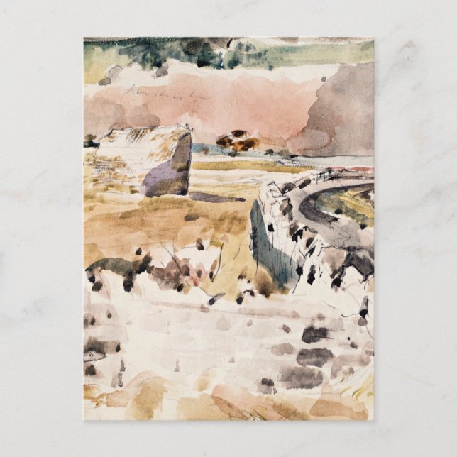 Postal Nash - Paisaje de Oxfordshire (Anverso)