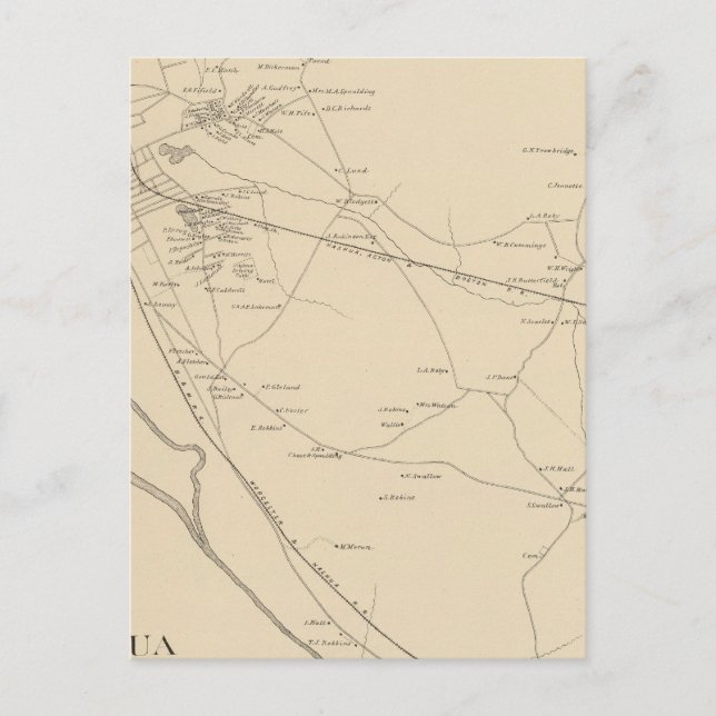 Postal Nashua, Hillsborough Co 2 (Anverso)