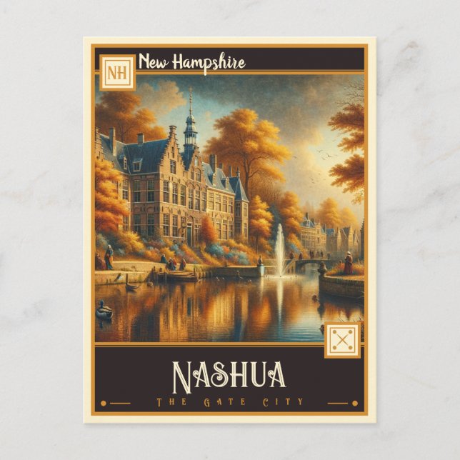 Postal Nashua, New Hampshire | Vintage (Anverso)