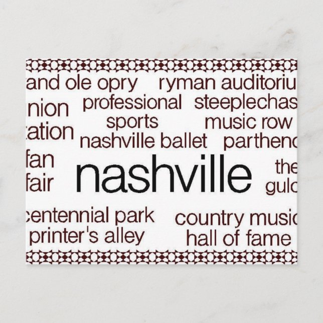 Postal Nashville Brown (Anverso)