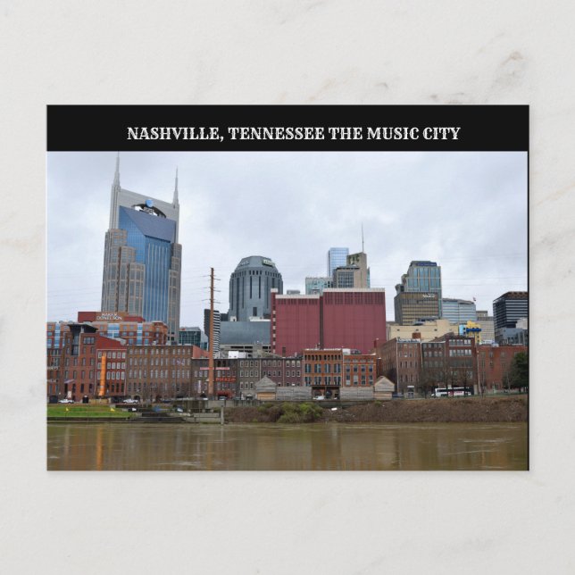 Postal Nashville, frente al río Tennessee