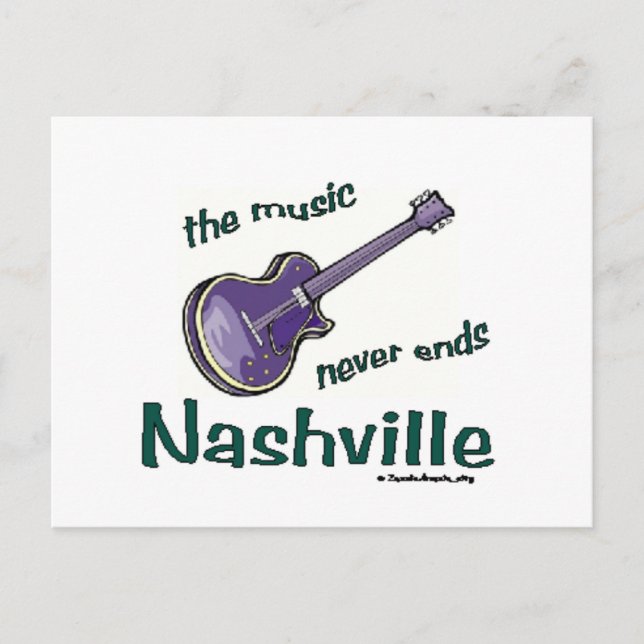 Postal Nashville Guitar (Anverso)