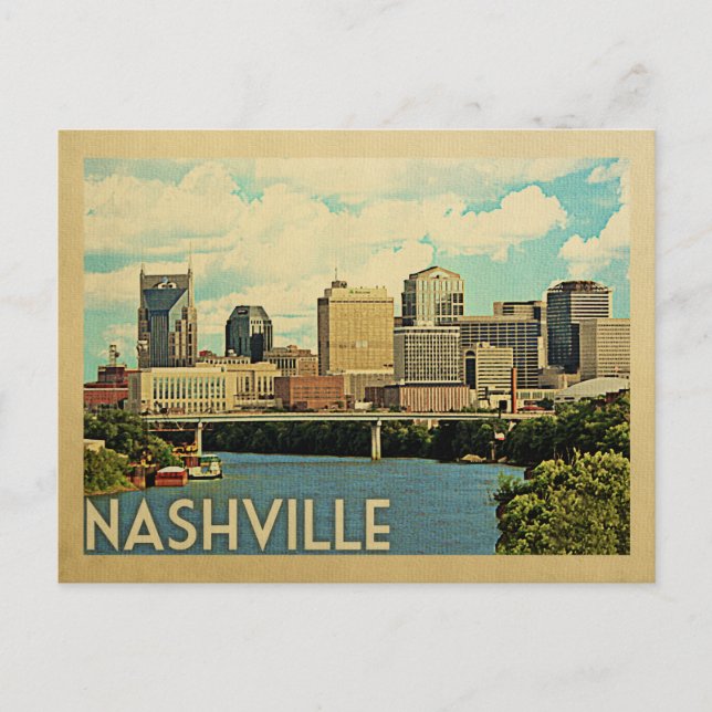 Postal Nashville Postcard Tennessee Vintage Travel (Anverso)