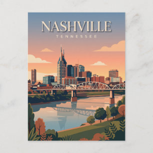 Postal Nashville Skyline EE. UU.