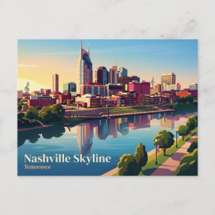 Postal Nashville Skyline EE. UU.