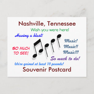 Postal Nashville Souvenir