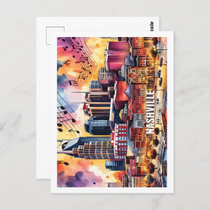 Postal Nashville Tennessee Estados Unidos Famosa Place ac