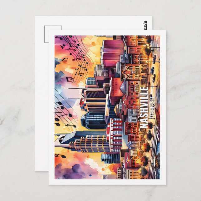 Postal Nashville Tennessee Estados Unidos Famosa Place ac (Anverso / Reverso)