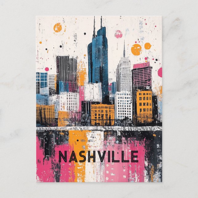 Postal Nashville Tennessee Travel (Anverso)