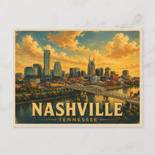 Postal Nashville Tennessee Viajes Antiguos
