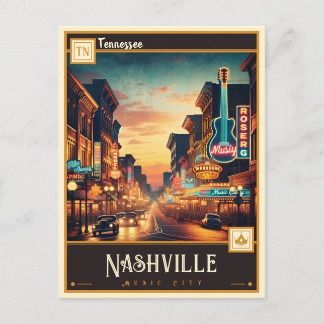 Postal Nashville, Tennessee | Vintage (Anverso)