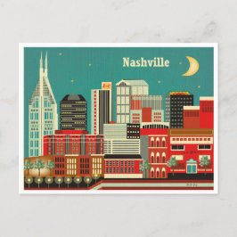 Postal Nashville Tennessee Vintage Travel, retro