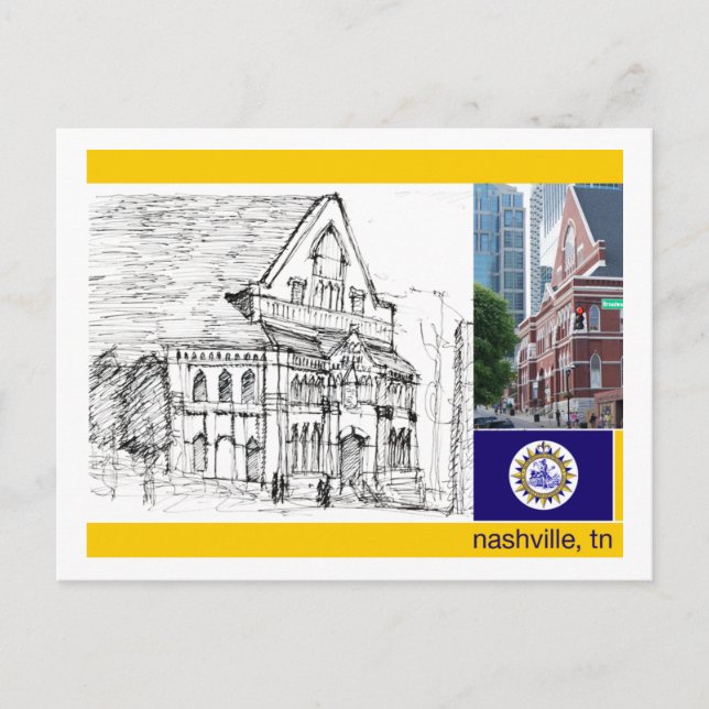 Postal Nashville TN: Postcard (Anverso)