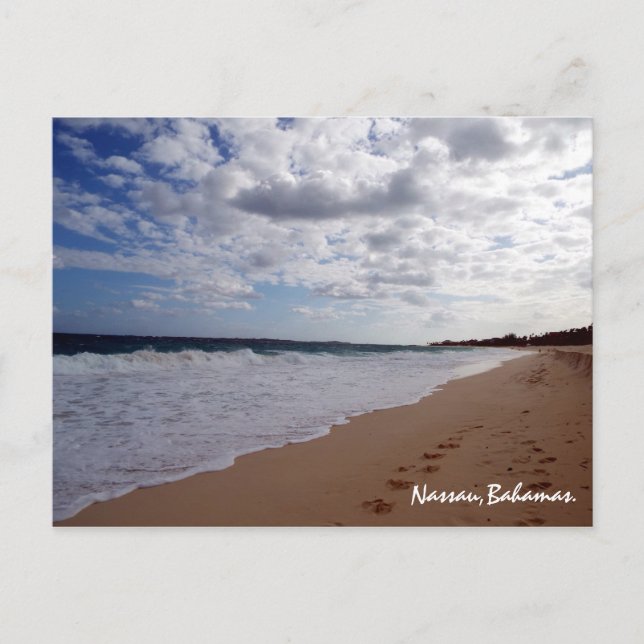 Postal Nassau, Bahamas Beach (Anverso)