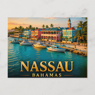 Postal Nassau Bahamas Escape Isla del Caribe Vista 📍
