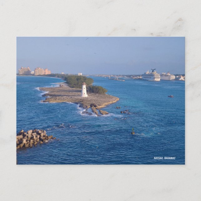 Postal Nassau: Donde el mar se encuentra con el cielo (Anverso)