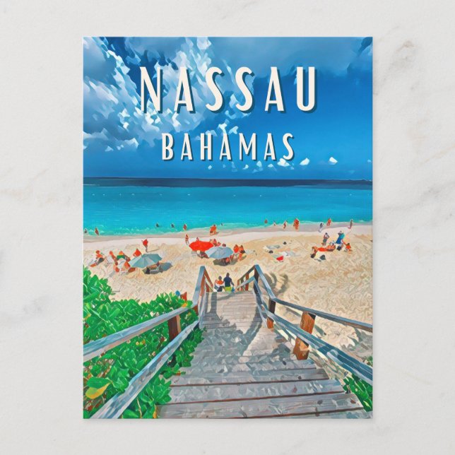Postal Nassau : L'île paradisiaque des Bahamas (Anverso)