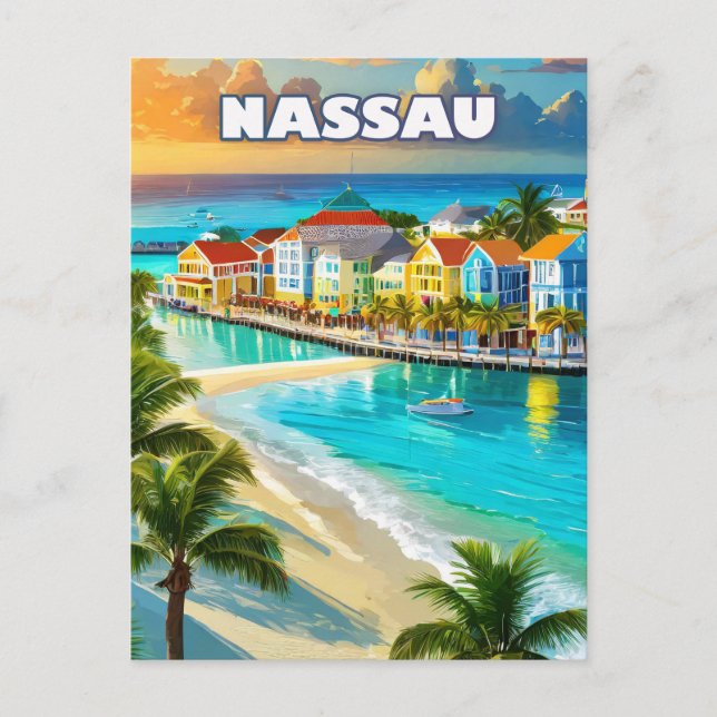 Postal Nassau, pearl of the Bahamas (Anverso)