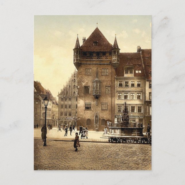 Postal Nassauerhaus, Nuremberg, Baviera, Alemania (Anverso)