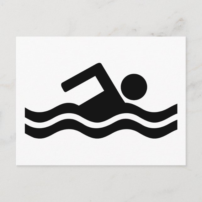 Postal Natación (Anverso)