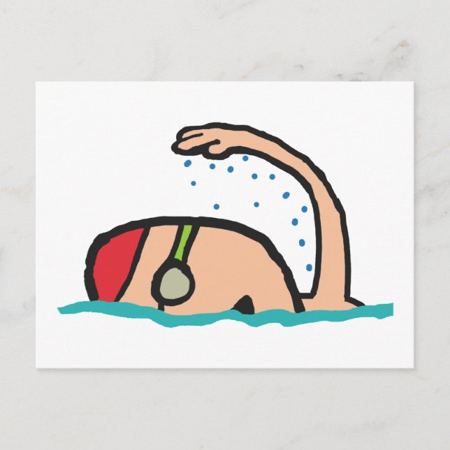 Postal Natación (Anverso)