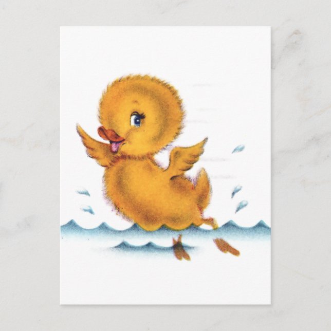 Postal Natación de Duckie (Anverso)