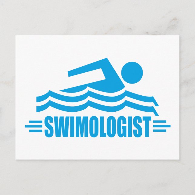 Postal Natación divertida (Anverso)