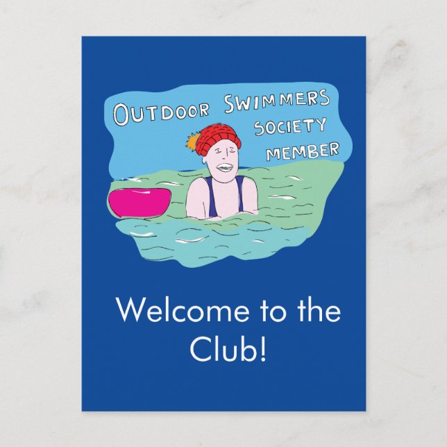 Postal Natación salvaje (Anverso)