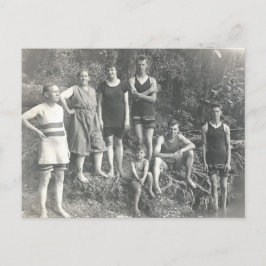 Postal Natación vintage